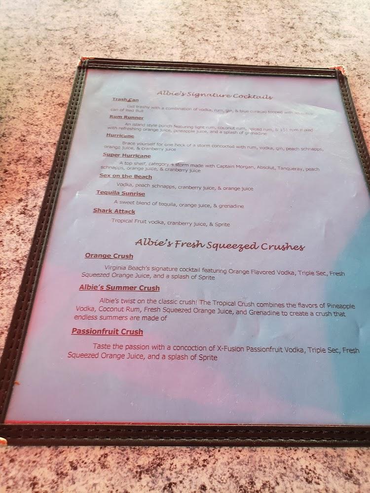 Albie's Pizza & Bar Menu image 2