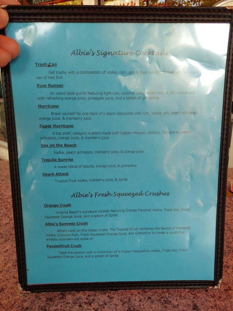 Albie's Pizza & Bar Menu image 4